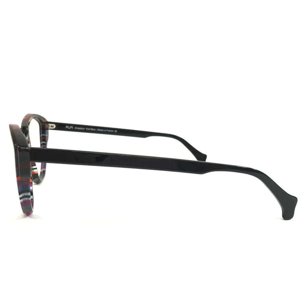 PLM Creation Eyeglasses Frames DIVA VI 151 Black Red Blue Speckled 55-14-145